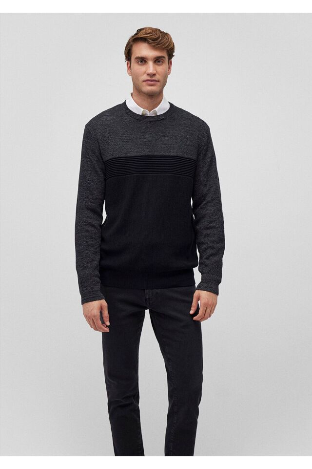 MAVİ ERKEK KAZAK Siyah 070377-900