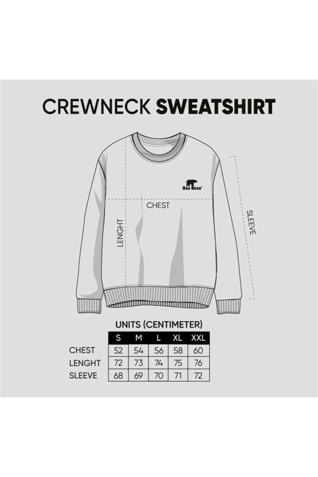 BAD BEAR ERKEK SWEATSHİRT GEOFOX CREWNECK 22.02.12.028