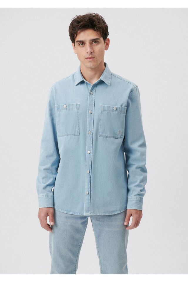 MAVİ ERKEK ÇİFT CEPLİ GÖMLEK Bebe Mavi 0210720-70813