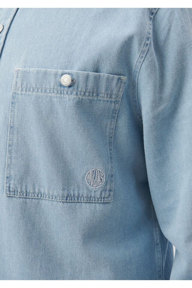 MAVİ ERKEK ÇİFT CEPLİ GÖMLEK Bebe Mavi 0210720-70813