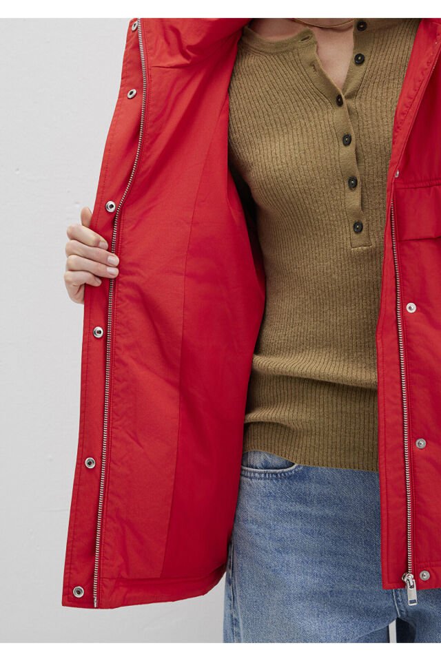 MAVİ KADIN KAPUŞONLU CEKET Yanık Kırmızı 1110348-70461