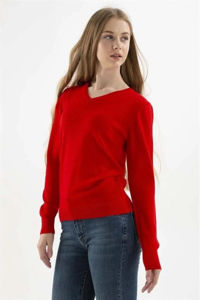 FASHION FRIENDS KADIN V YAKA KAZAK 23K0244K1