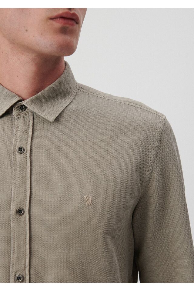 MAVİ ERKEK UZUN KOL GÖMLEK Pussywillow Gray 021123-70151