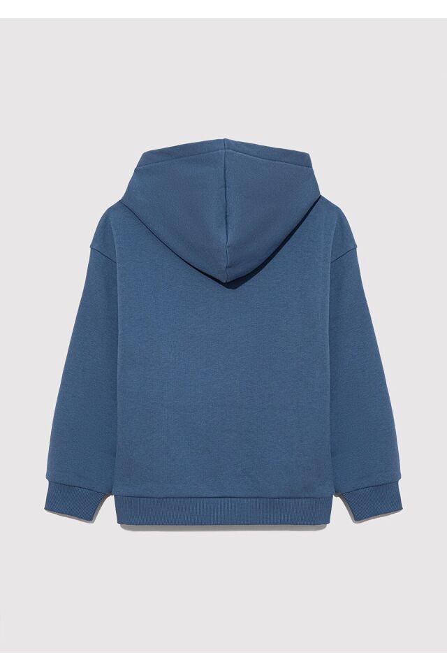 MAVİ ÇOCUK MAVİ LOGO BASKILI KAPÜŞONLU SWEATSHIRT P 6S10052-70871