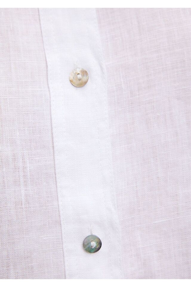 MAVİ KADIN UZUN KOLLU GÖMLEK Beyaz 1210747-620