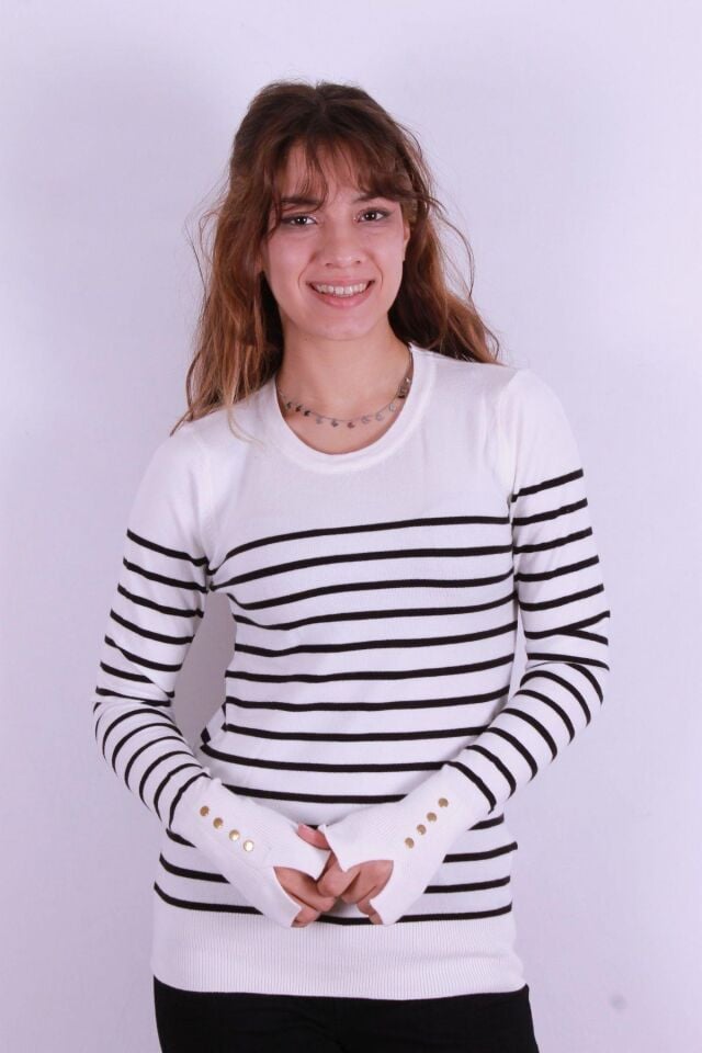 FASHION FRIENDS KADIN BİSİKLET YAKA KAZAK 24K0023K1