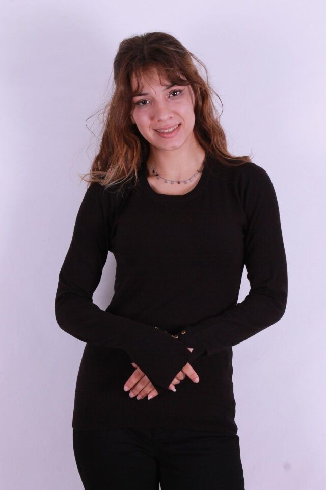 FASHION FRIENDS KADIN BİSİKLET YAKA KAZAK 24K0023K1