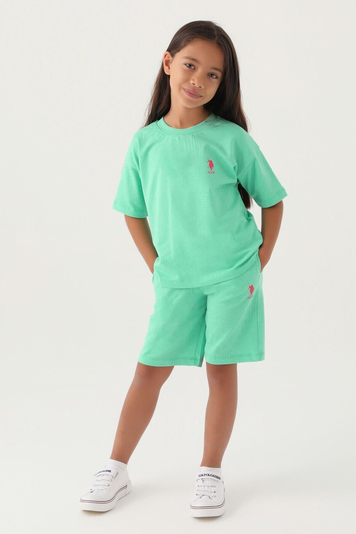 U.S. POLO ASSN. KIZ GARSON BERMUDA TAKIM US1822-G