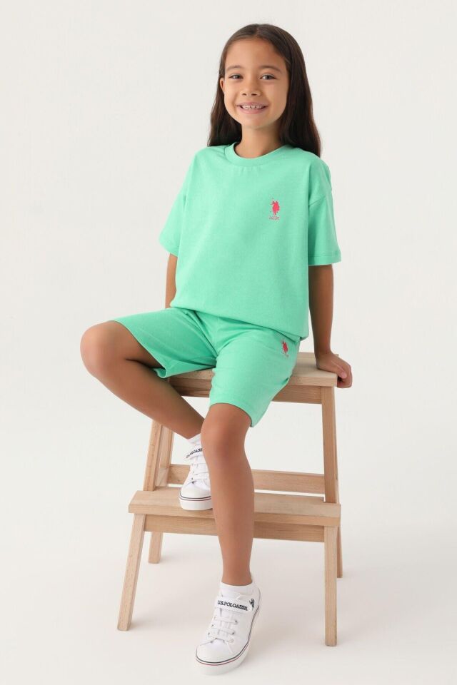 U.S. POLO ASSN. KIZ GARSON BERMUDA TAKIM US1822-G
