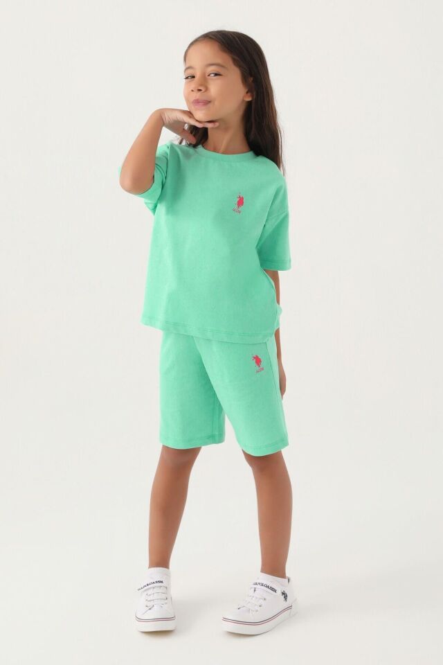 U.S. POLO ASSN. KIZ GARSON BERMUDA TAKIM US1822-G
