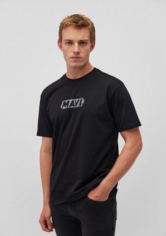 MAVİ ERKEK MAVİ BASKILI TİŞÖRT Siyah 0612349-900
