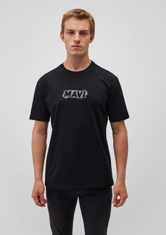 MAVİ ERKEK MAVİ BASKILI TİŞÖRT Siyah 0612349-900