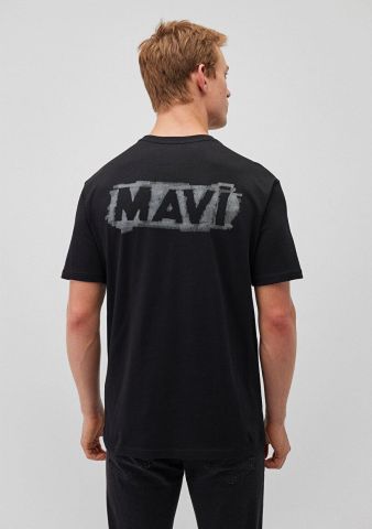 MAVİ ERKEK MAVİ BASKILI TİŞÖRT Siyah 0612349-900
