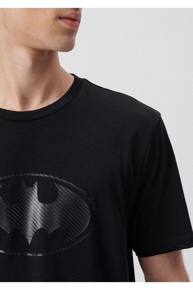 MAVİ ERKEK BATMAN BASKILI TİŞÖRT Siyah 0610750-900