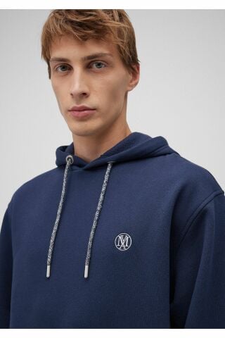 MAVİ ERKEK KAPÜŞONLU SWEATSHIRT Derin Lacivert 065809-70497
