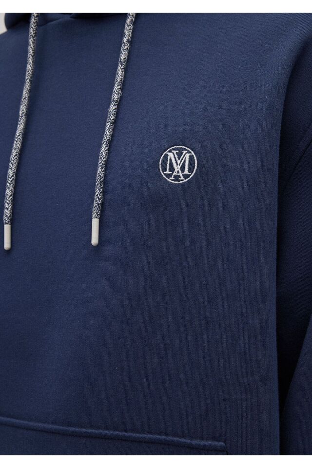 MAVİ ERKEK KAPÜŞONLU SWEATSHIRT Derin Lacivert 065809-70497