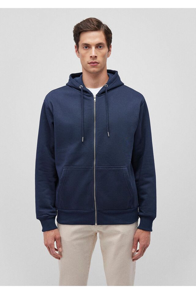 MAVİ ERKEK KAPÜŞONLU SWEATSHIRT  Gece Lacivert 0S10277-70490