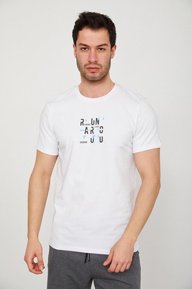 CAZADOR ERKEK 4182 O.BIS.YK. T-SHIRT 23YCEEO04182 BEYAZ - M