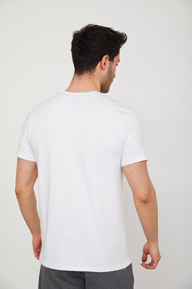 CAZADOR ERKEK 4182 O.BIS.YK. T-SHIRT 23YCEEO04182 BEYAZ - M