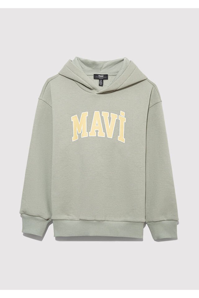MAVİ ÇOCUK MAVİ BASKILI KAPÜŞONLU SWEATSHIRT Gümüş 6610110-70155