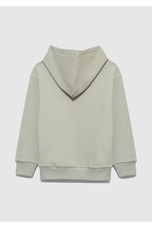 MAVİ ÇOCUK MAVİ BASKILI KAPÜŞONLU SWEATSHIRT Gümüş 6610110-70155