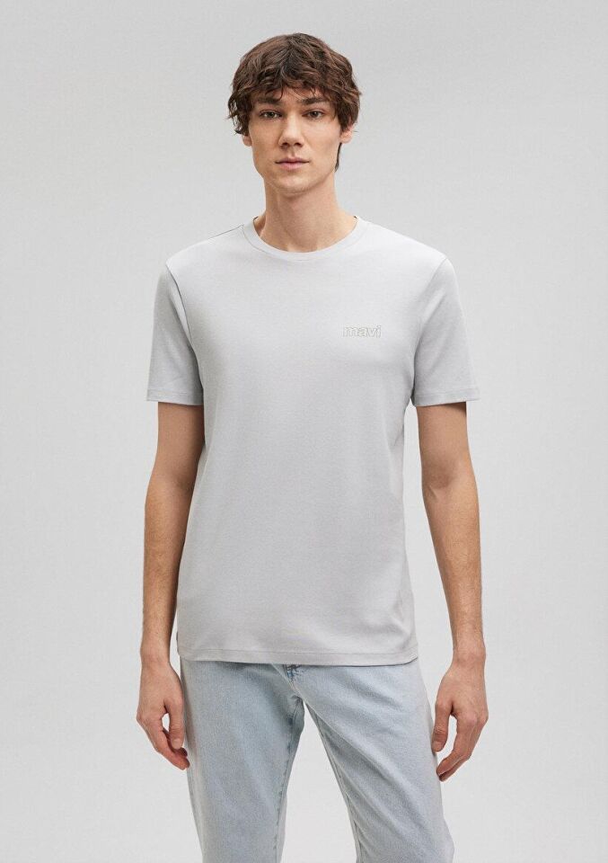 MAVİ ERKEK BASIC TİŞÖRT Açık Gri 0610360-70075