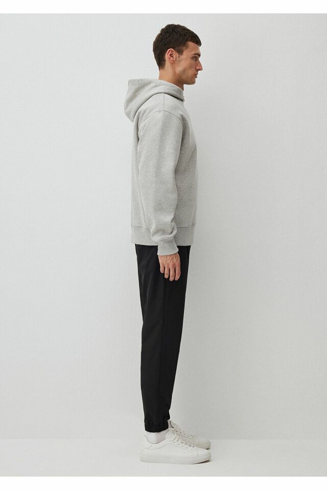 MAVİ ERKEK KAPÜŞONLU SWEATSHIRT Açık Gri Melanj 0S10190-80196