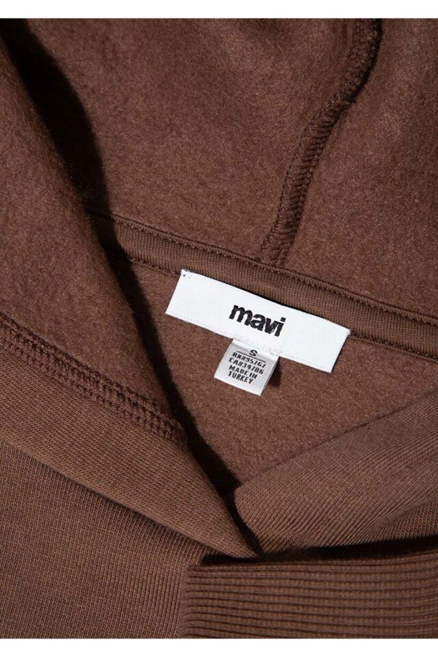 MAVİ KADIN KAPİŞONLU SWEATSHIRT Toprak Kahve 167299-81959