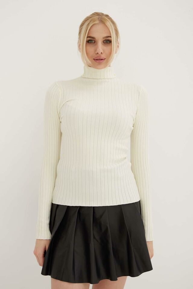 FASHION FRIENDS KADIN BALIKÇI YAKA BLUZ 23K0299K1