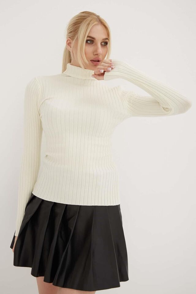 FASHION FRIENDS KADIN BALIKÇI YAKA BLUZ 23K0299K1