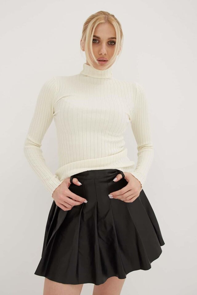 FASHION FRIENDS KADIN BALIKÇI YAKA BLUZ 23K0299K1