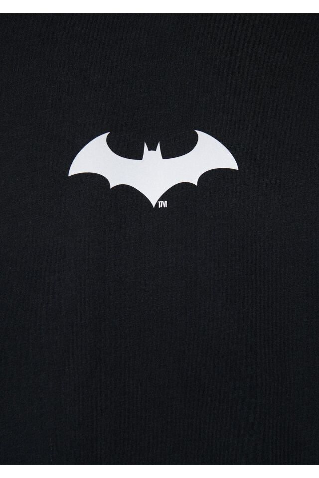 MAVİ ERKEK BATMAN REFLEKTÖR BASKILI TİŞÖRT Siyah 066878-900