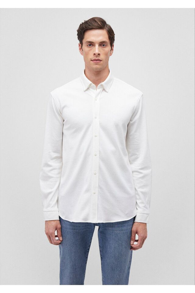 MAVİ ERKEK UZUN KOL GÖMLEK Beyaz 0211110-620