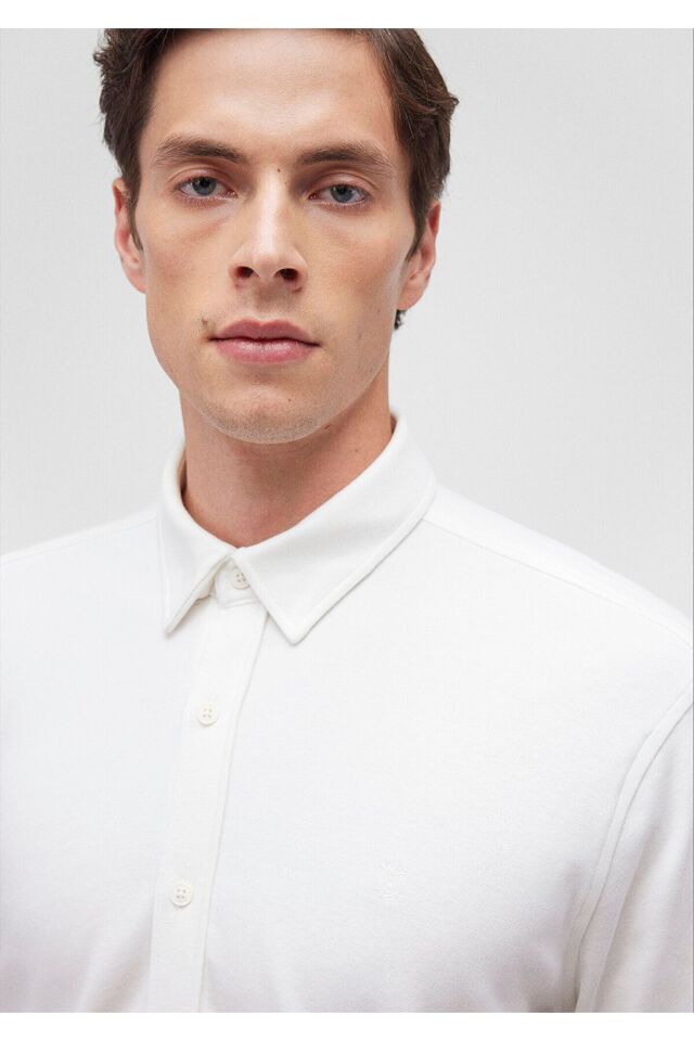 MAVİ ERKEK UZUN KOL GÖMLEK Beyaz 0211110-620