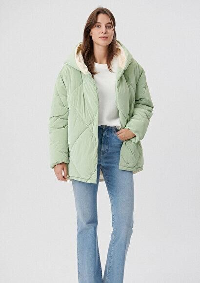 MAVİ KADIN HOODED JACKET Smoke Green 1110087-71471