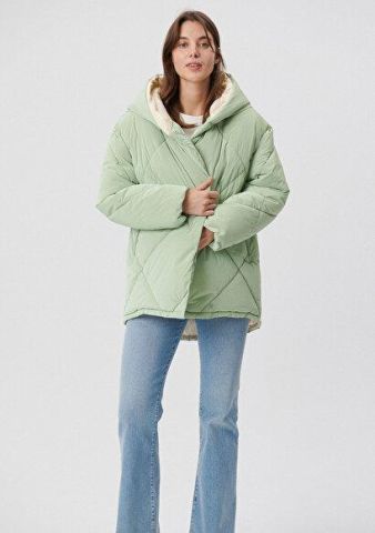MAVİ KADIN HOODED JACKET Smoke Green 1110087-71471