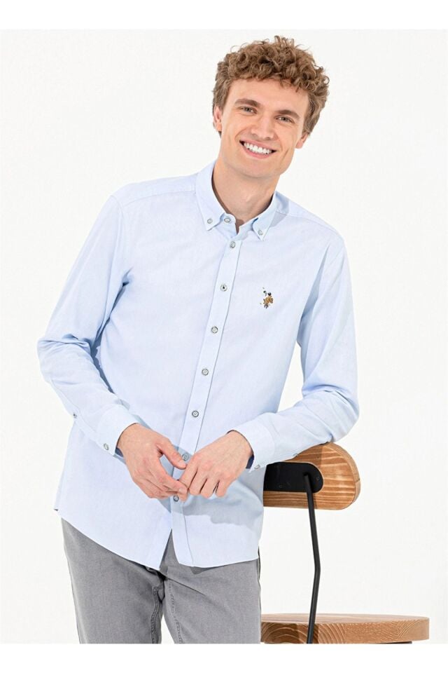 US POLO ASSN ERKEK DOKUMA GOMLEK G081SZ004-1571695