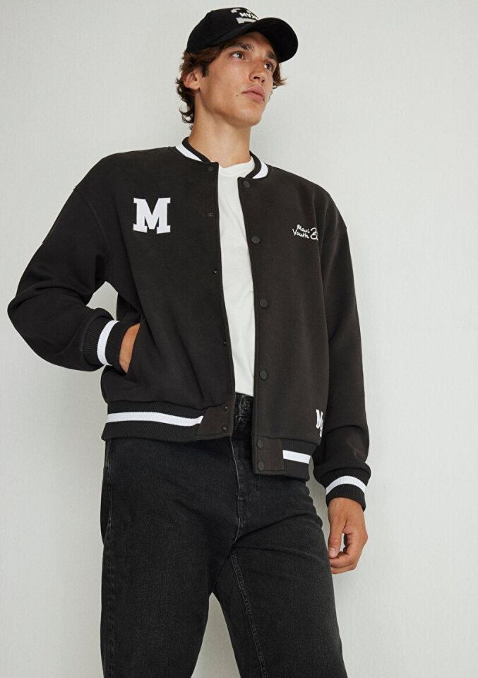 MAVİ ERKEK M BASKILI SWEATSHIRT Siyah 0S10167-900