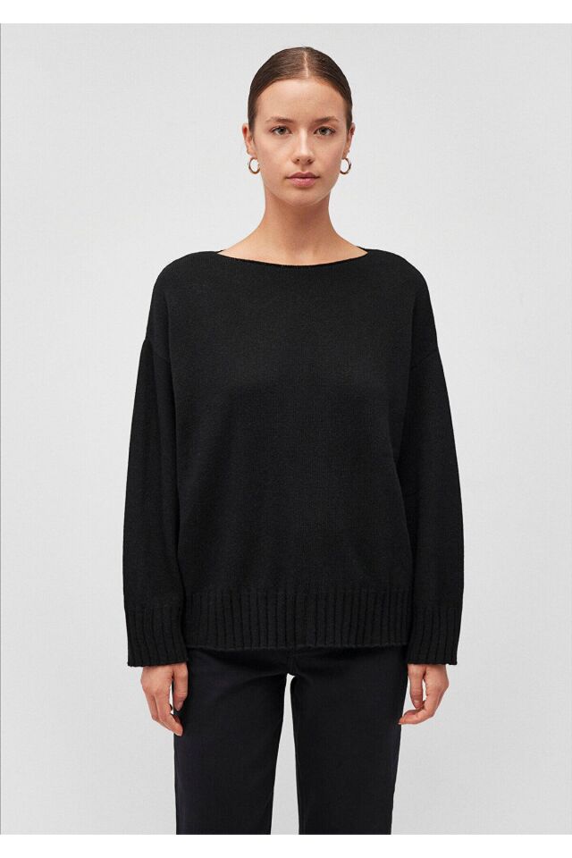 MAVİ KADIN BİSİKLET YAKA KAZAK Siyah 1710492-900