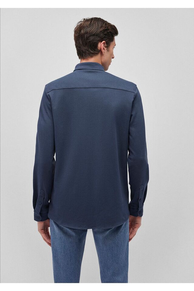 MAVİ ERKEK UZUN KOL GÖMLEK Koyu Lacivert 0211110-81583