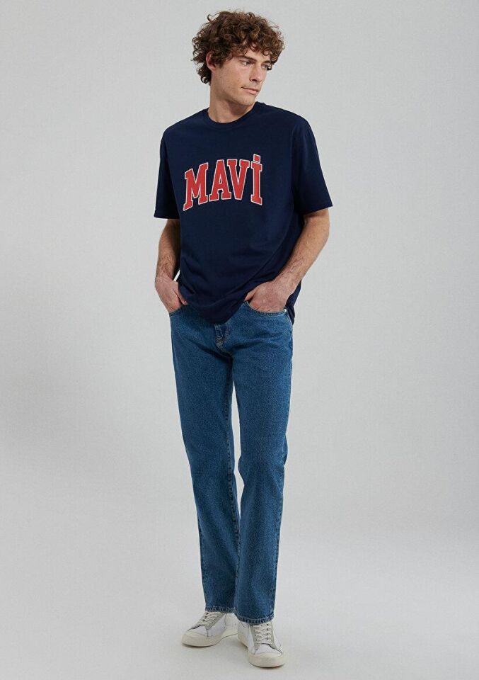 MAVİ ERKEK MAVİ LOGO TİŞÖRT Koyu Lacivert 0611711-84371