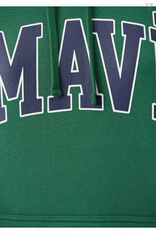 MAVİ KADIN MAVİ LOGO KAPÜŞONLU SWEATSHIRT Avcı Yeşi 1600361-71892