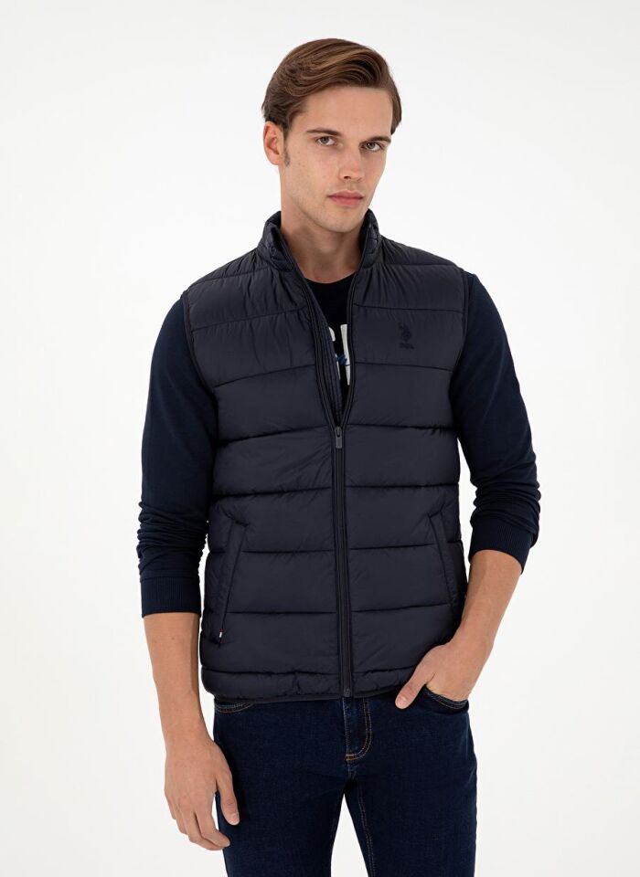 U.S. POLO ASSN. ERKEK DOKUMA YELEK G081GL010-000-1946066 LACİVERT - 50