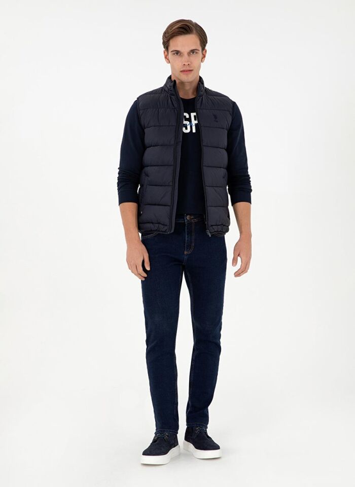 U.S. POLO ASSN. ERKEK DOKUMA YELEK G081GL010-000-1946066 LACİVERT - 50