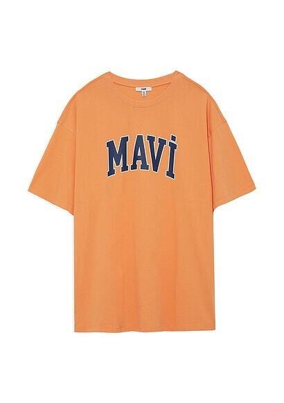 MAVİ KADIN MAVİ BASKILI TİŞÖRT Mock Orange 1600843-71407