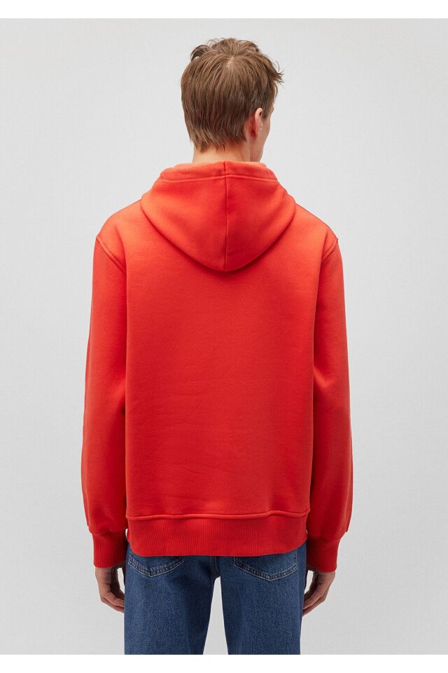 MAVİ ERKEK KAPÜŞONLU SWEATSHIRT Canlı Kırmızı 065809-70481