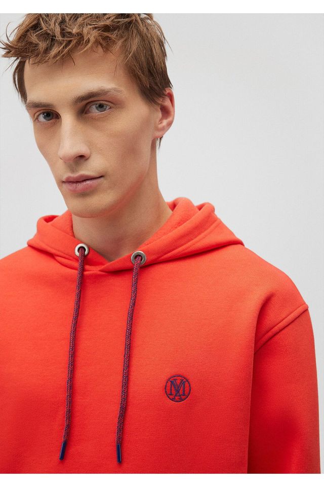 MAVİ ERKEK KAPÜŞONLU SWEATSHIRT Canlı Kırmızı 065809-70481