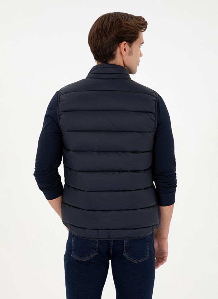 U.S. POLO ASSN. ERKEK DOKUMA YELEK G081GL010-000-1946066 LACİVERT - 54