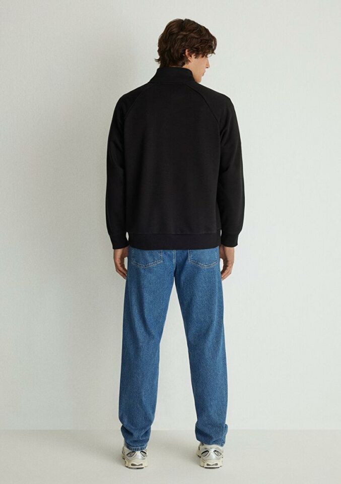 MAVİ ERKEK MVJNS YARIM FERMUARLI SWEATSHIRT Siyah 0S10165-900
