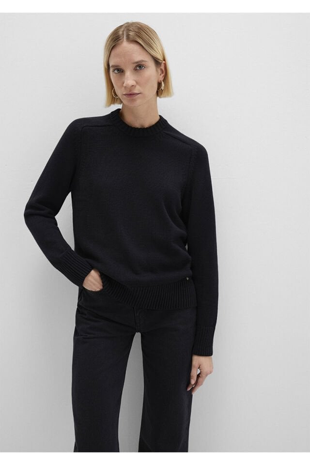 MAVİ KADIN BİSİKLET YAKA KAZAK Siyah 1710726-900